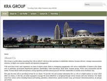 Tablet Screenshot of kra-group.com